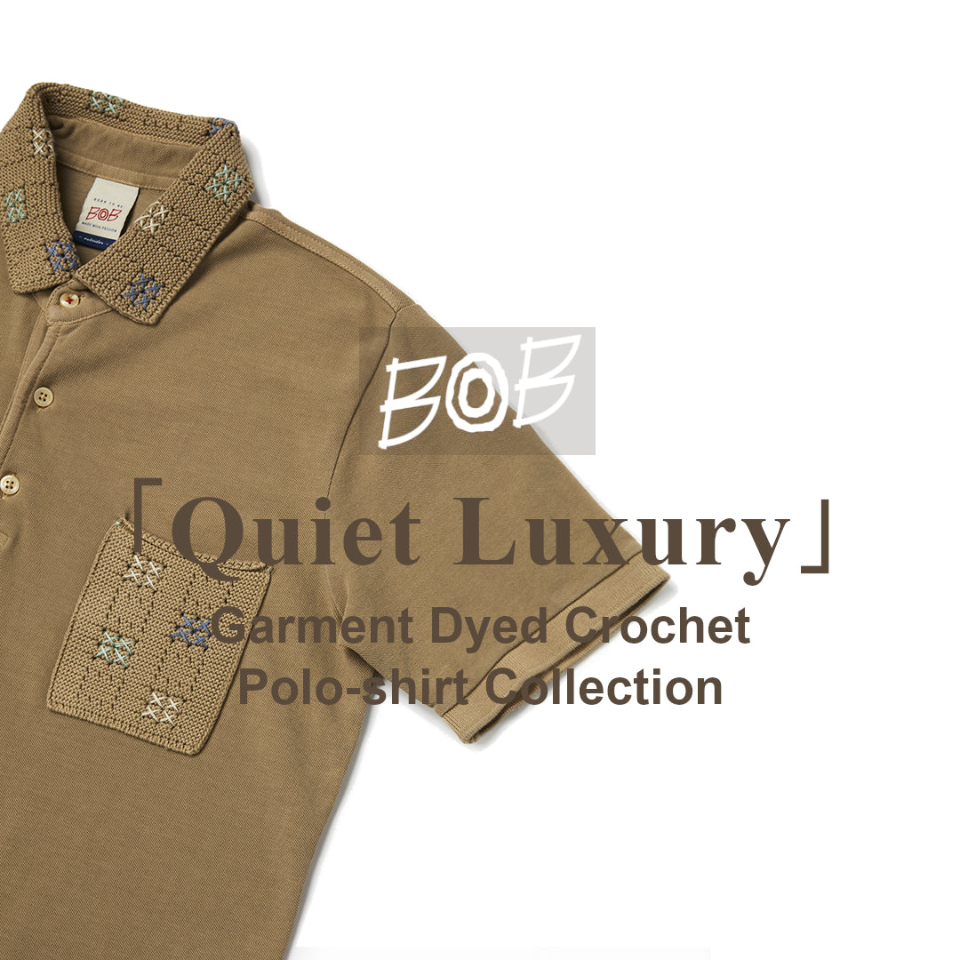 「Quiet Luxury」 Crochet Detail POLO-SHIRT