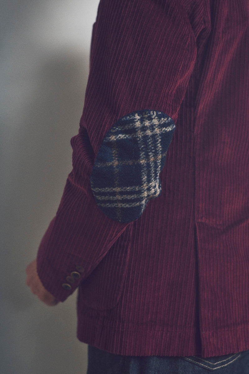 TACK118 コーデュロイマテリアル ジャケット  / Col:BORDEAUX