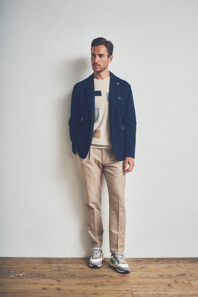 MI121 ミックスウィーブジャケット / Col:GRIGIO グレー系