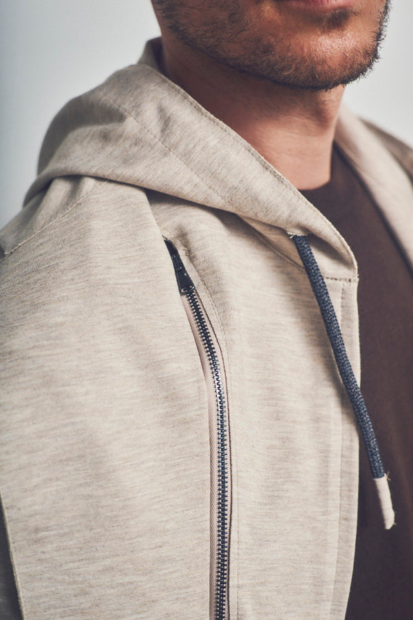 ROB114 デタッチャブルフード ライトジャケット / Col:ECRU オフホワイト系