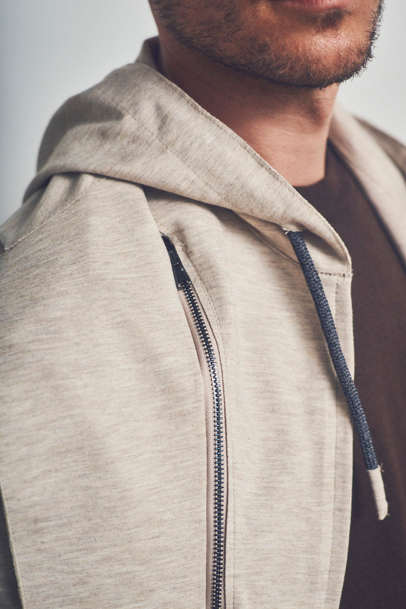 ROB114 デタッチャブルフード ライトジャケット / Col:ECRU オフホワイト系