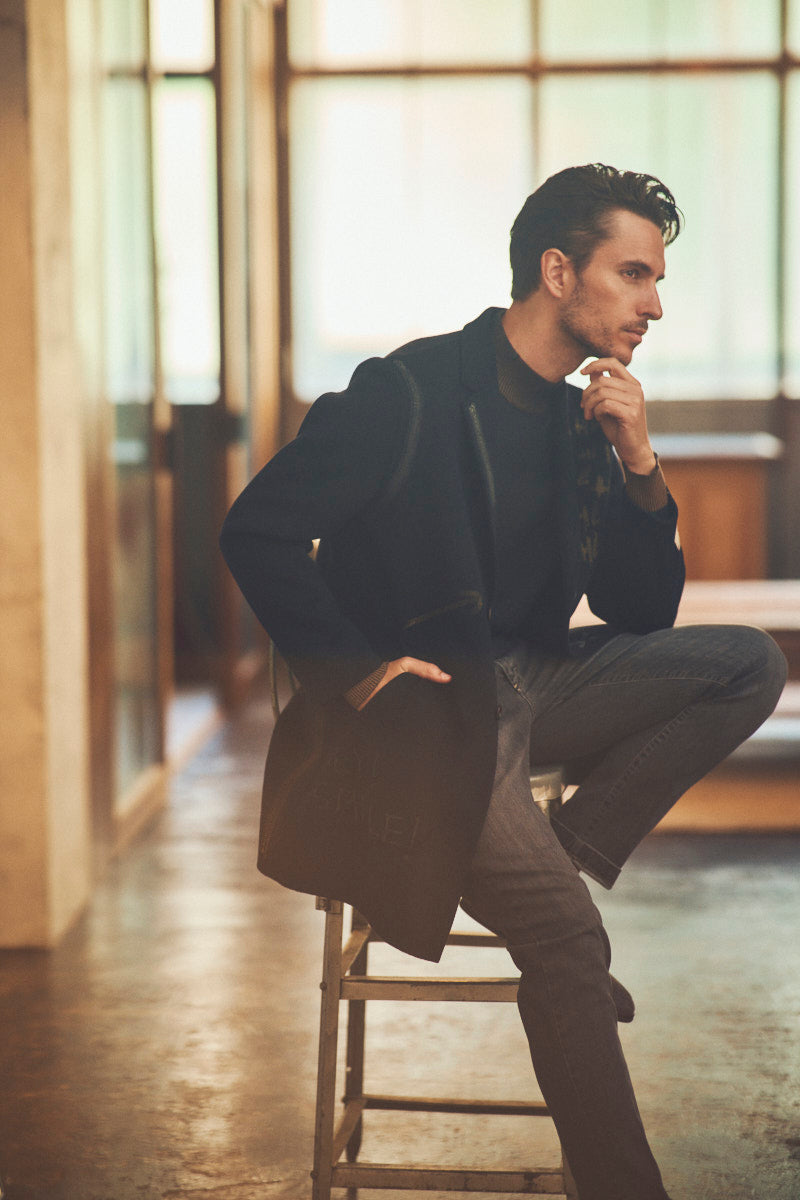 OPEN ハンドペイントデザインチェスターコート / COL:PANNA