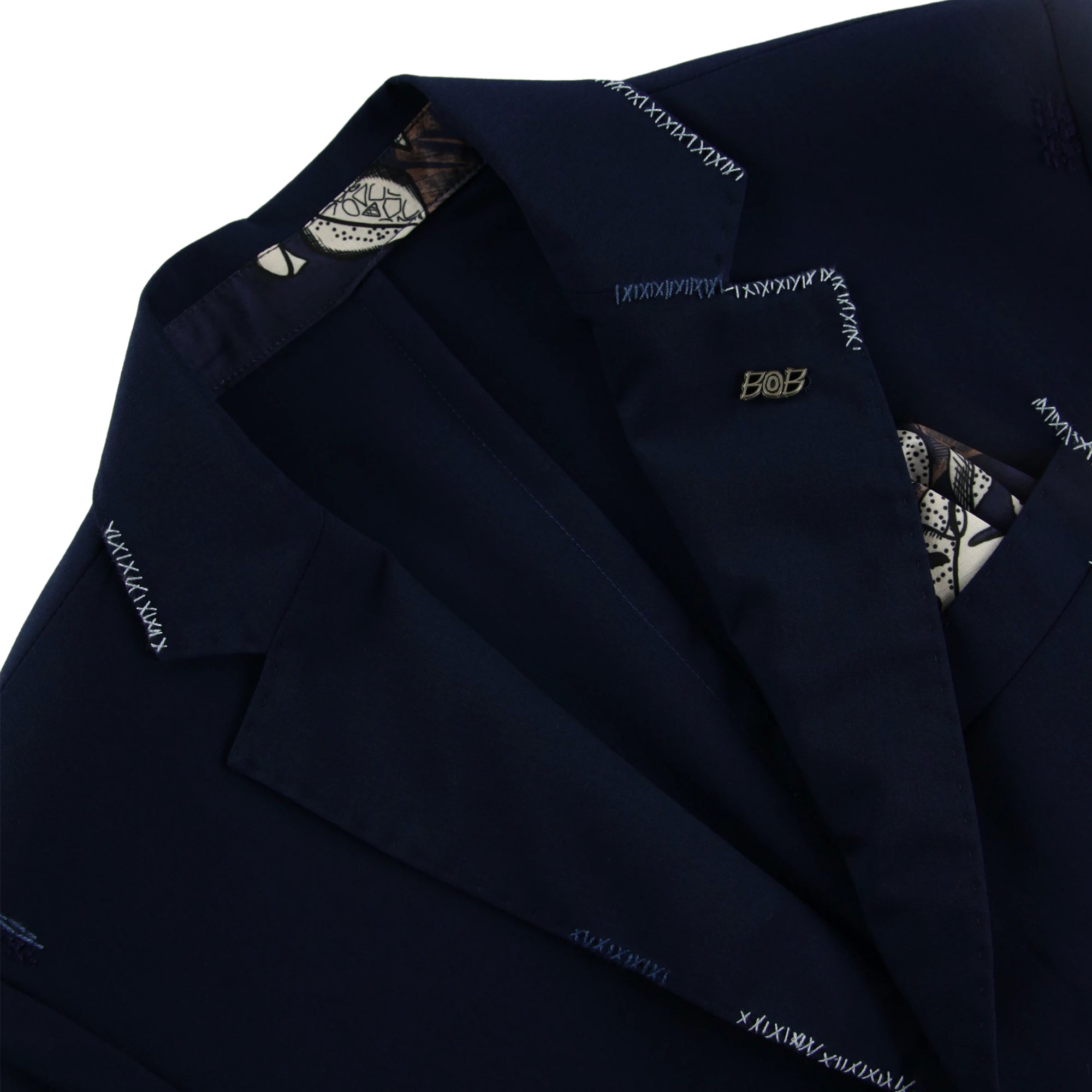 ハンドステッチスーツ / Col:BLU ネイビー