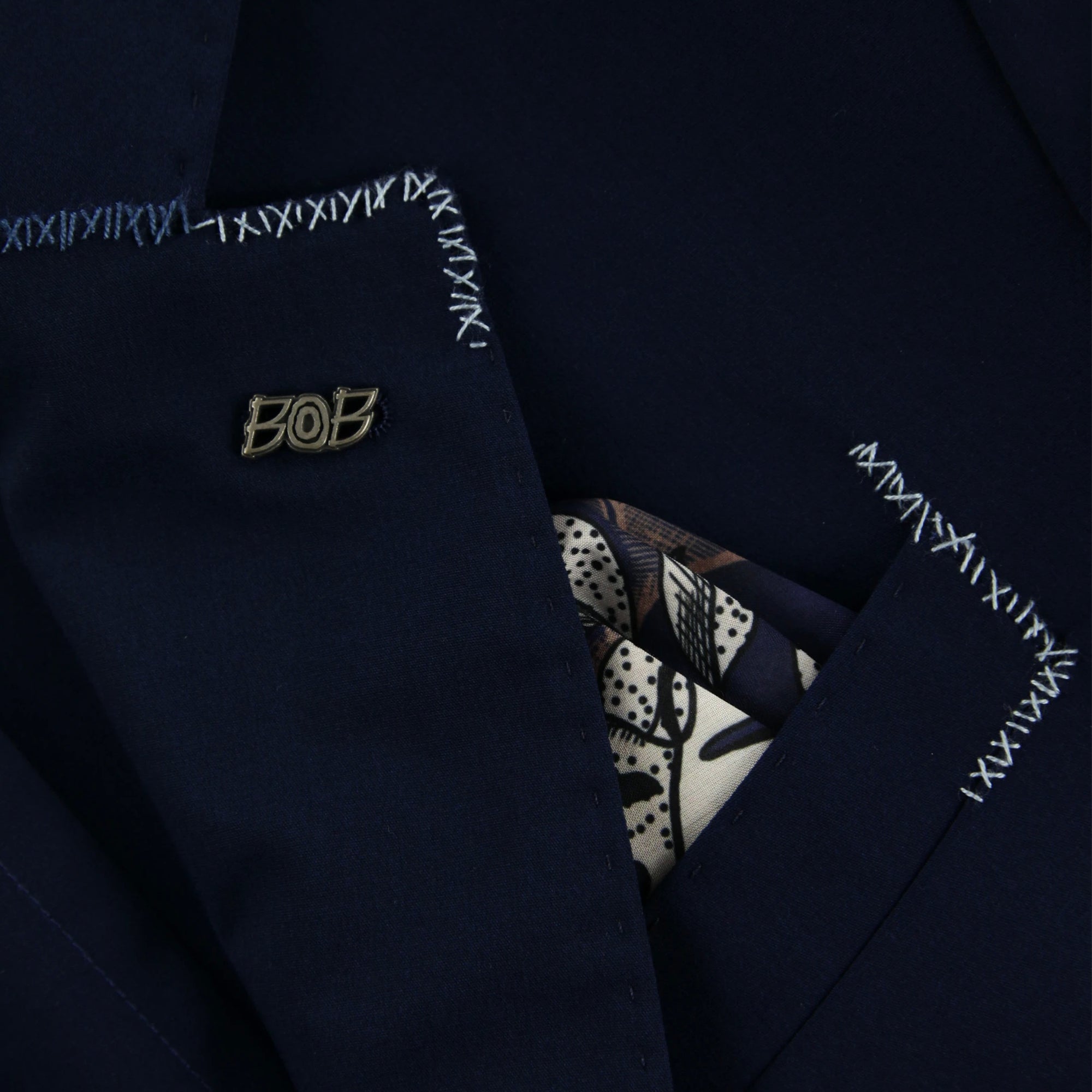 ハンドステッチスーツ / Col:BLU ネイビー