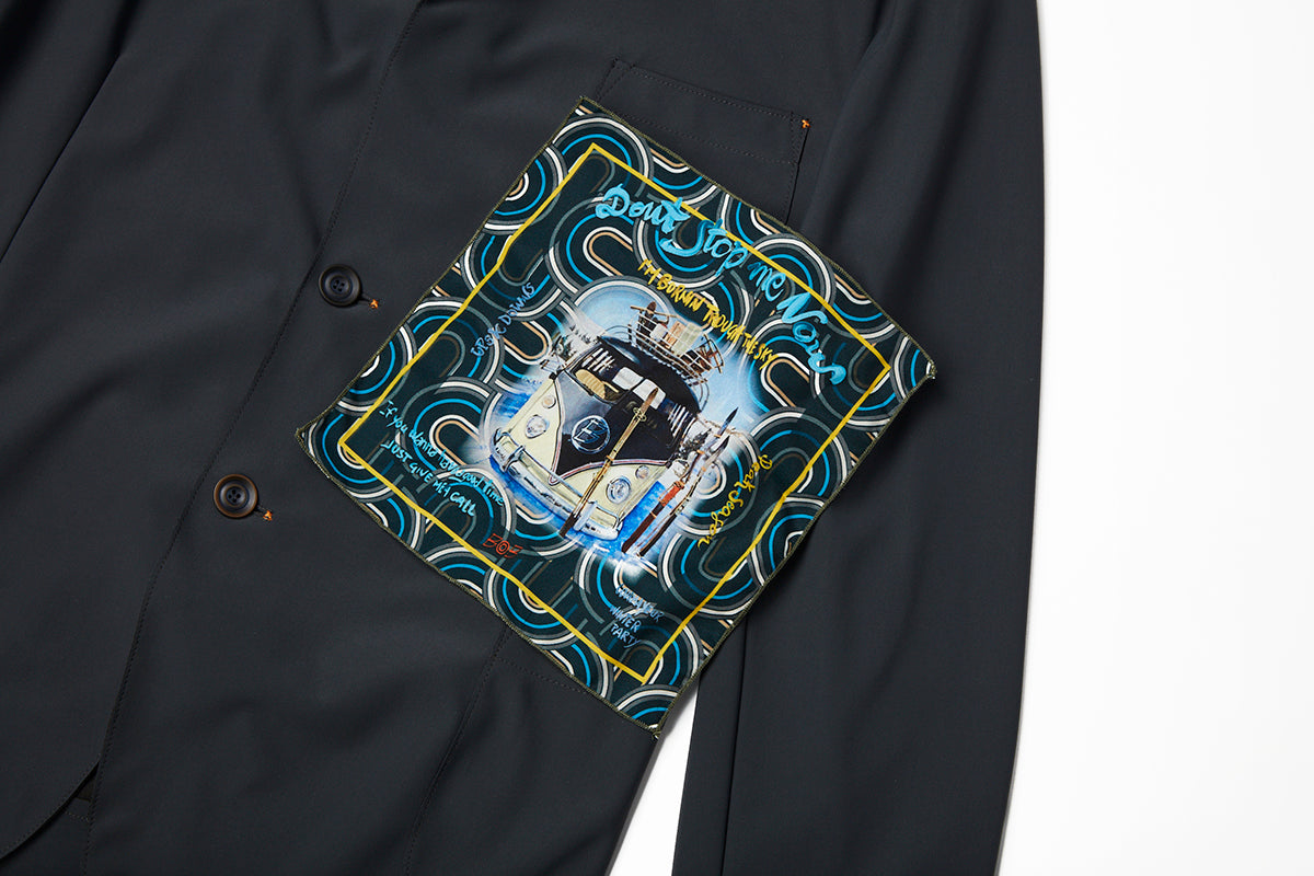 テクニカルファブリックストレッチジャケット / Col:LAVAGNA グレー系