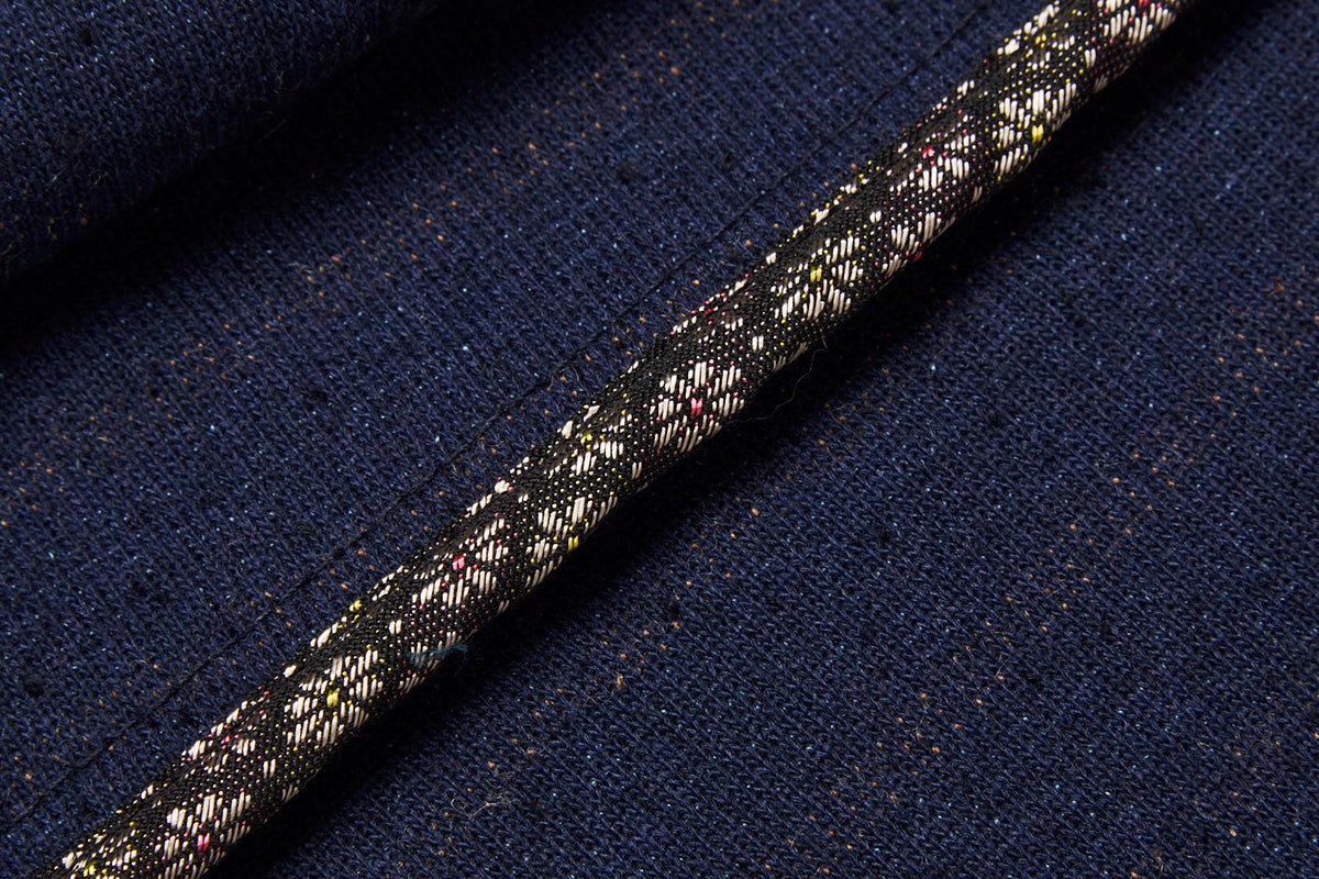 ピンストライプテクスチャードジャケット / Col:VAR1 ネイビー系