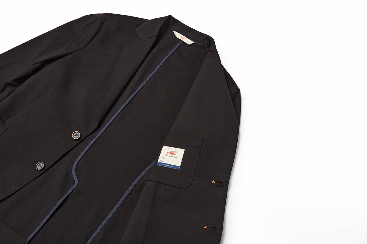 テクニカルファブリックイージージャケット / Col:BLU ネイビー系