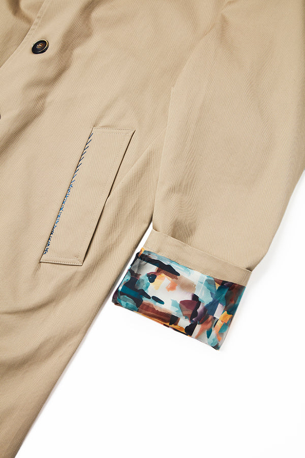 ハンドステッチトップコート / Col:SABBIA ベージュ