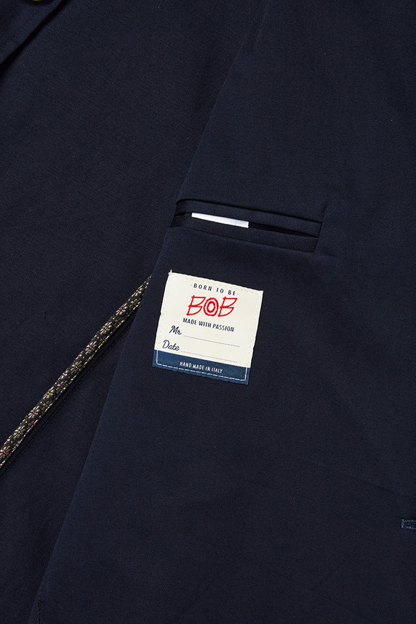 ハンドステッチトップコート / Col:NOTTE ネイビー系