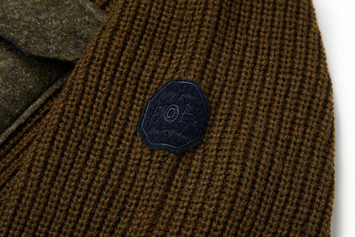 【24AW】Military Design Crewneck knit №074741714 / Col:MILITARE カーキ系