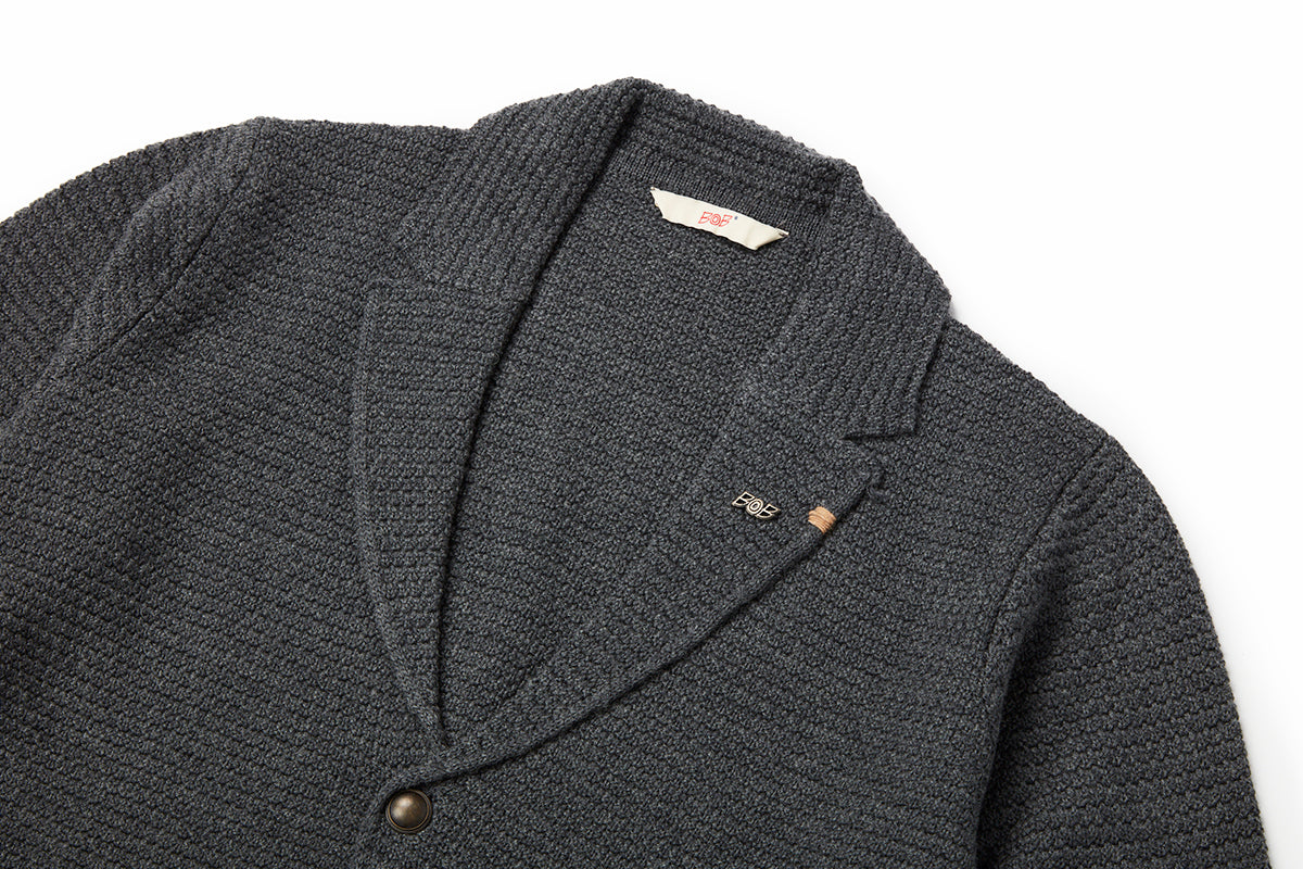 ニットテーラードジャケット / Col:GRIGIO グレー
