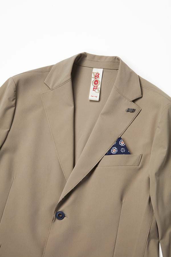 テクニカルファブリックジャケット / Col:NOCE クルミ