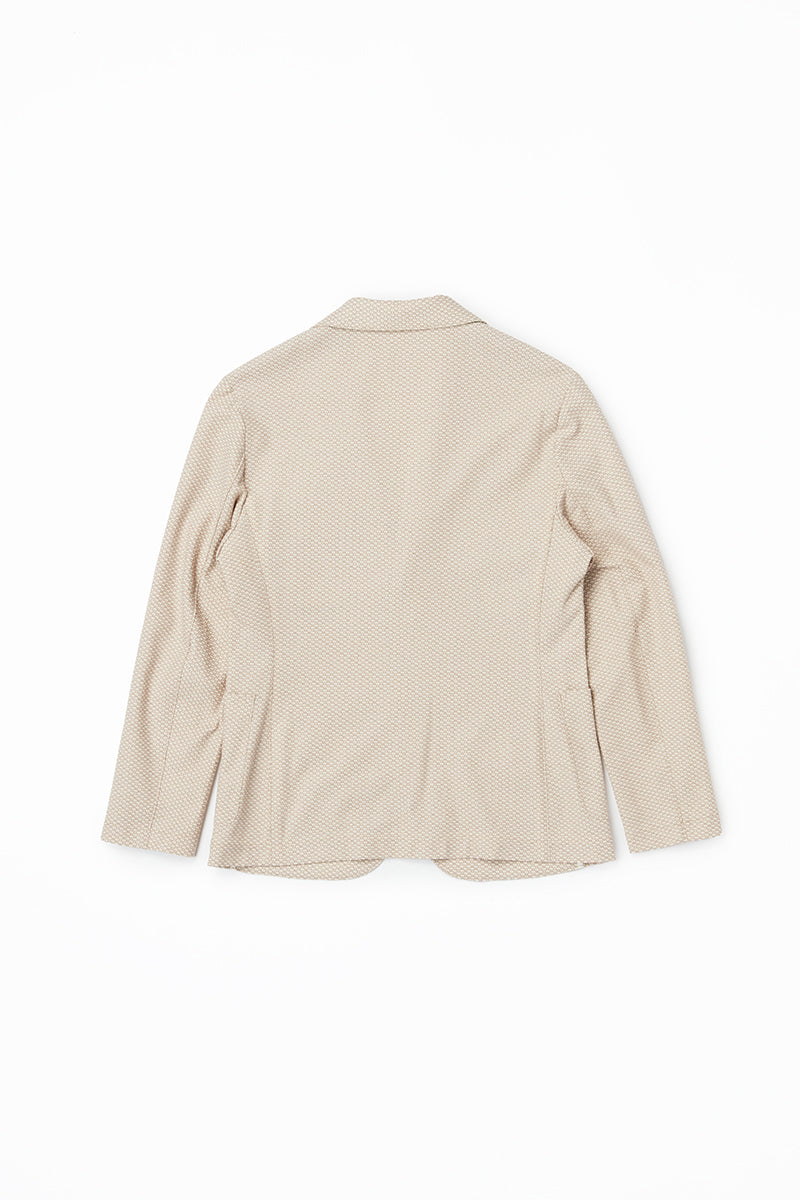 ジャガードパターンイージージャケット / Col:CORDA ロープベージュ