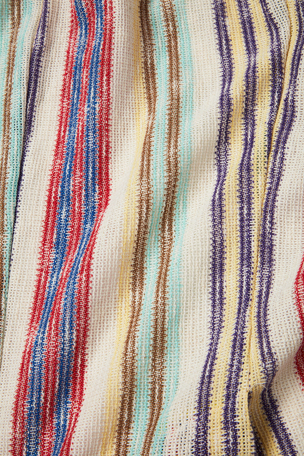 ランダムストライプカラミ織ジャケット / Col:VAR1 マルチ