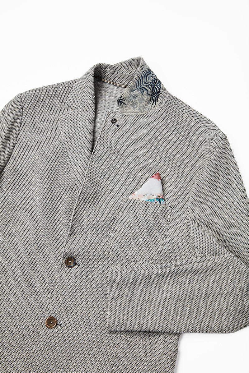 リネンテイストイージージャケット / Col:NERO ブラック