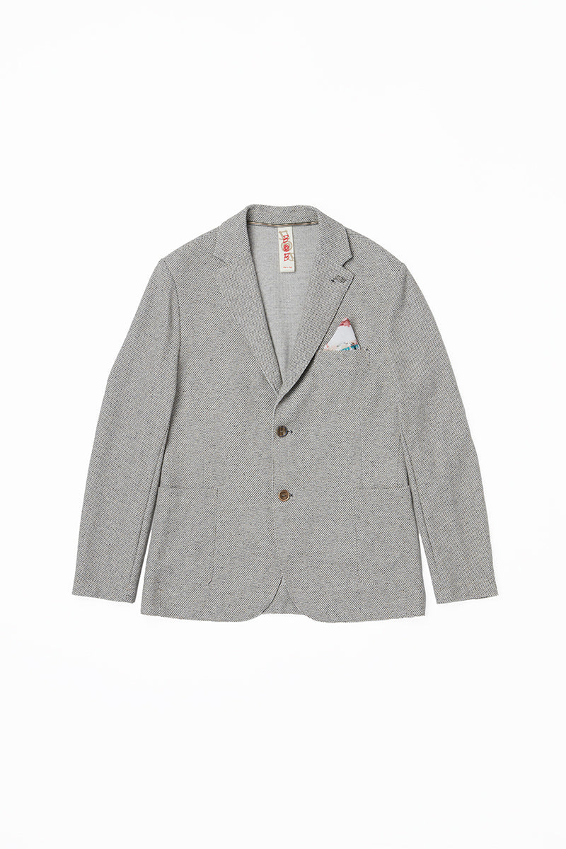 リネンテイストイージージャケット / Col:NERO ブラック