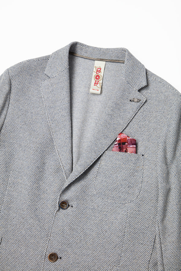 リネンテイストイージージャケット / Col:BLU ネイビー系