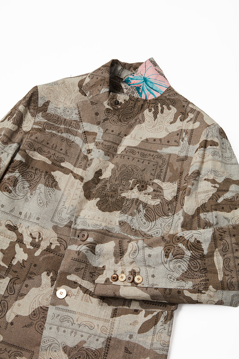【25SS新作】Camouflage Pattern Print Jacket / Col:UNICA