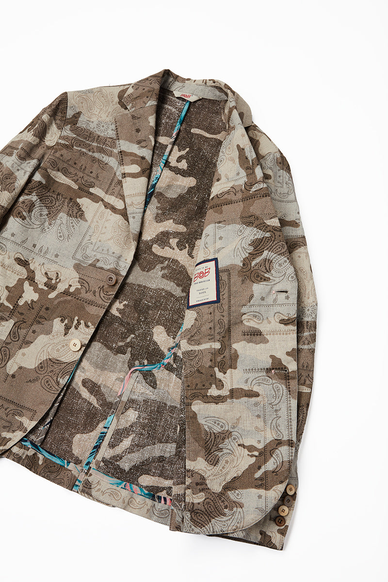 【25SS新作】Camouflage Pattern Print Jacket / Col:UNICA