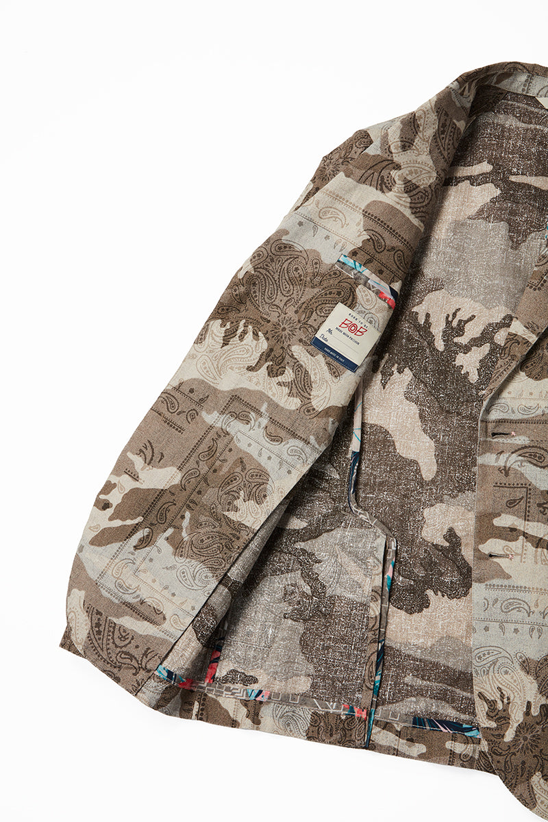 【25SS新作】Camouflage Pattern Print Jacket / Col:UNICA