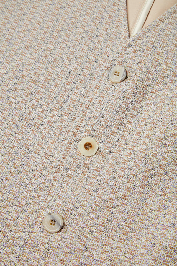 リネンテイストジレ / Col:SABBIA サンドベージュ