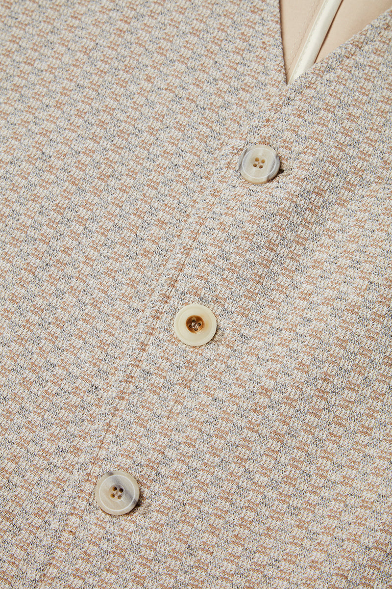 リネンテイストジレ / Col:SABBIA サンドベージュ