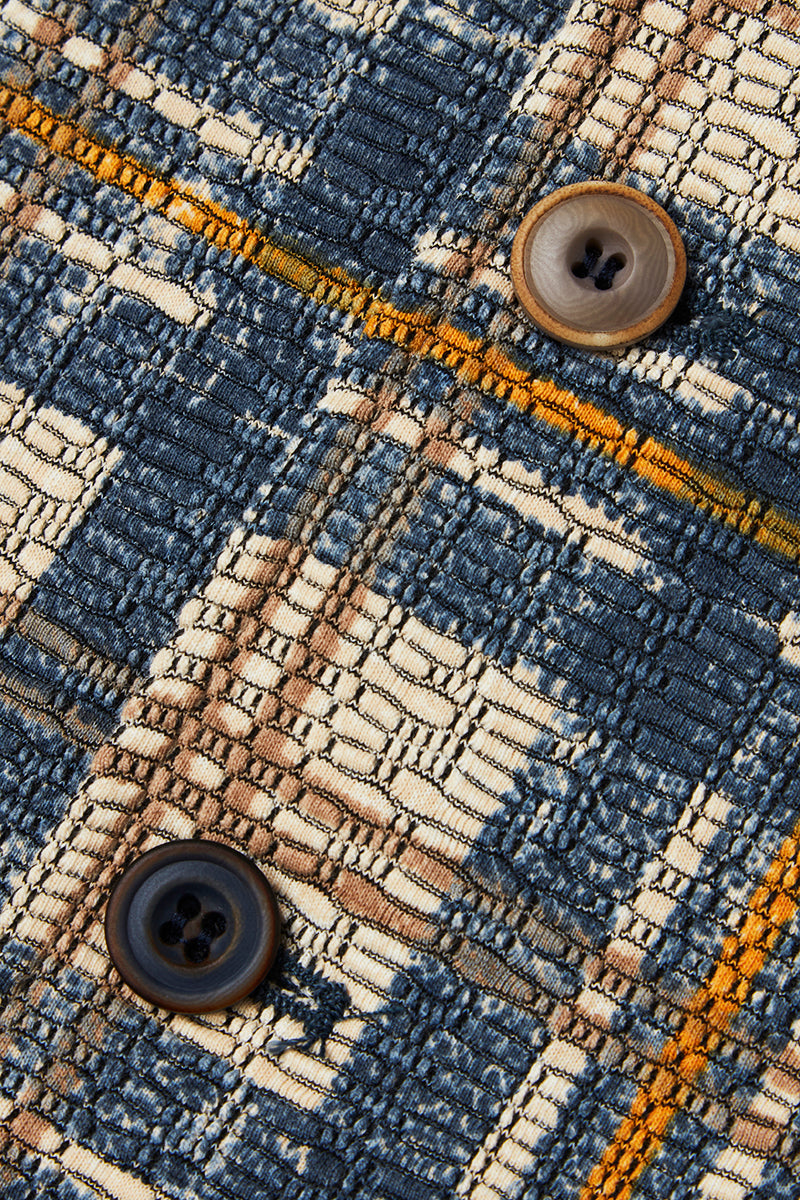 チェックプリントイージージレ / Col:VAR1 ブルーチェック