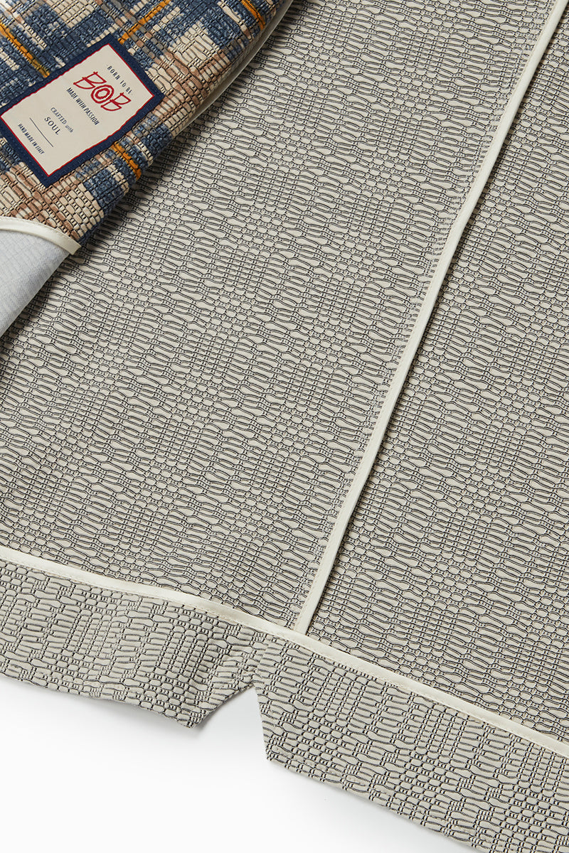 チェックプリントイージージレ / Col:VAR1 ブルーチェック