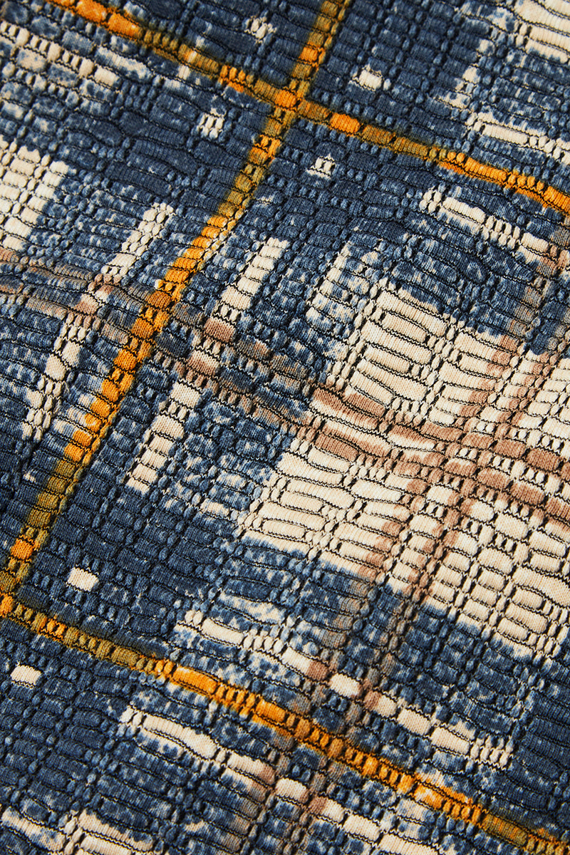 チェックプリントイージージレ / Col:VAR1 ブルーチェック