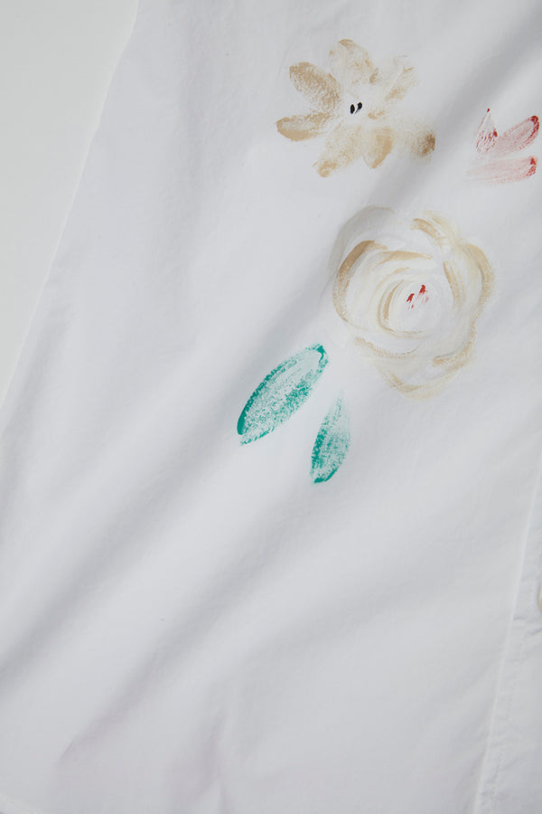 ハンドメイドペイントシャツ / Col:BIANCO ホワイト