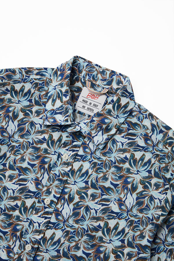 ファンタジープリントシャツ / Col:UNICA ブルー系