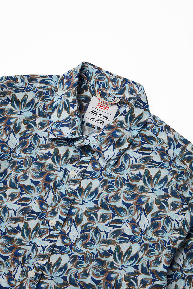 ファンタジープリントシャツ / Col:UNICA ブルー系