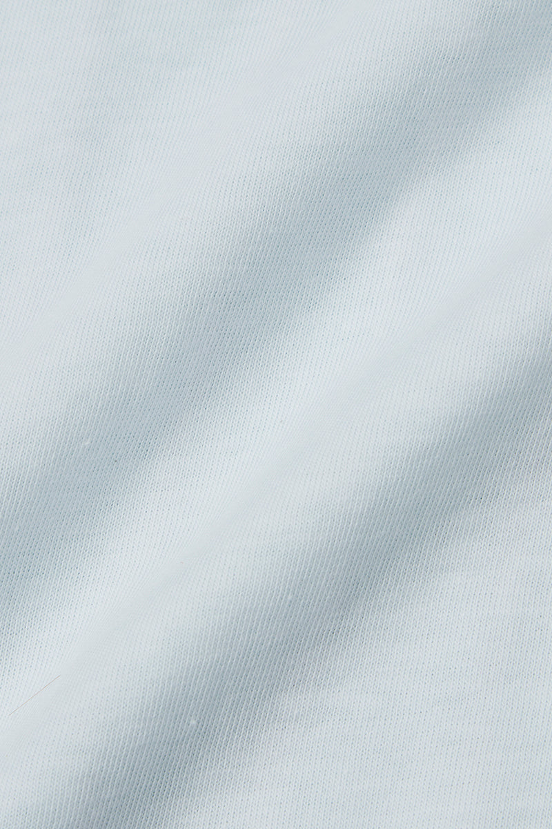 【25SS新作】Knit & Jersey T-Shirt / Col:GRIMEL,ACQUA グレー/アクアブルー