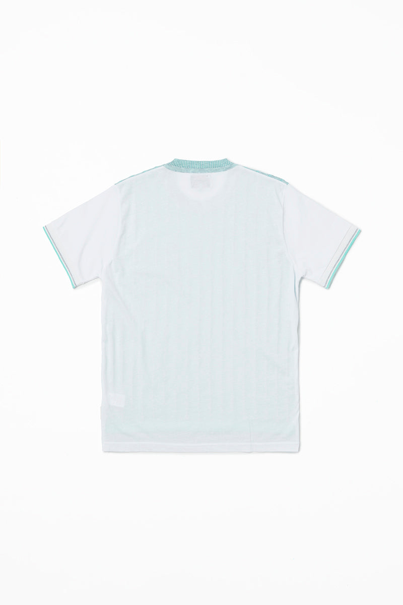 【25SS新作】Knit & Jersey T-Shirt / Col:GRIMEL,ACQUA グレー/アクアブルー