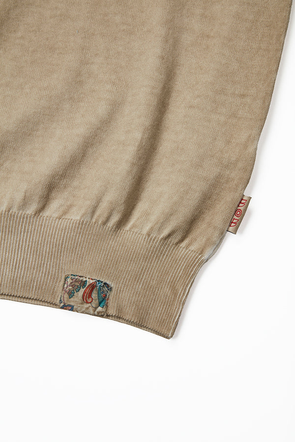 ガーメントダイニット / Col:YUTA ライトブラウン系