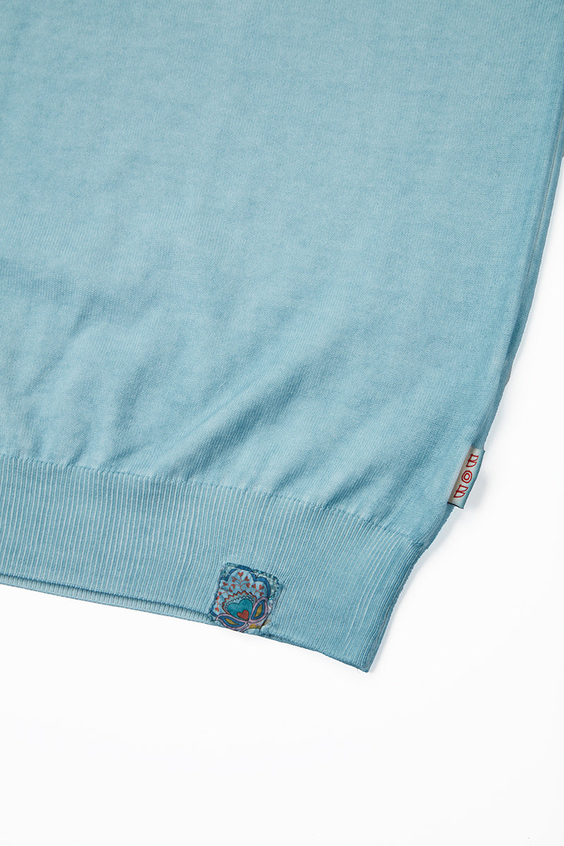 ガーメントダイニット / Col:CLOUD ブルー系