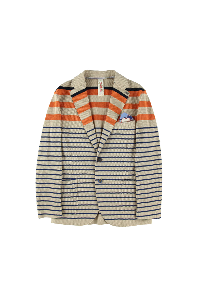 【24SS ARCHIVE ITEM】Multi-Border Easy Jacket / Col:VAR2 ネイビー系