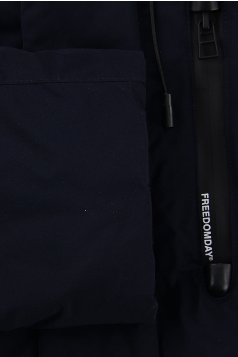【FREEDOMDAY】ECOダウン リバーシブルコート / Col:NAVY ネイビー