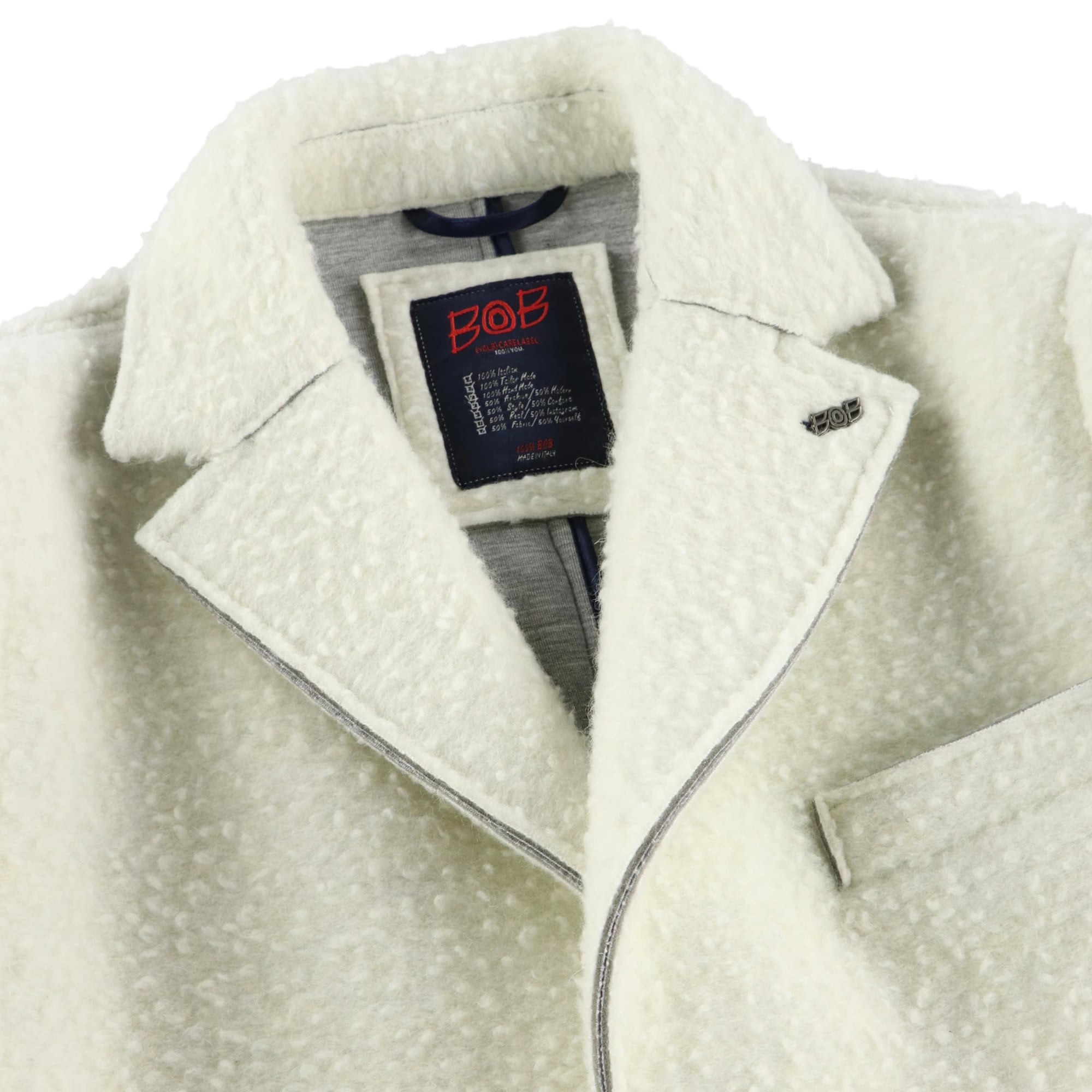 ナッピングボンディングチェスターコート / COL:ROYAL ブルー系