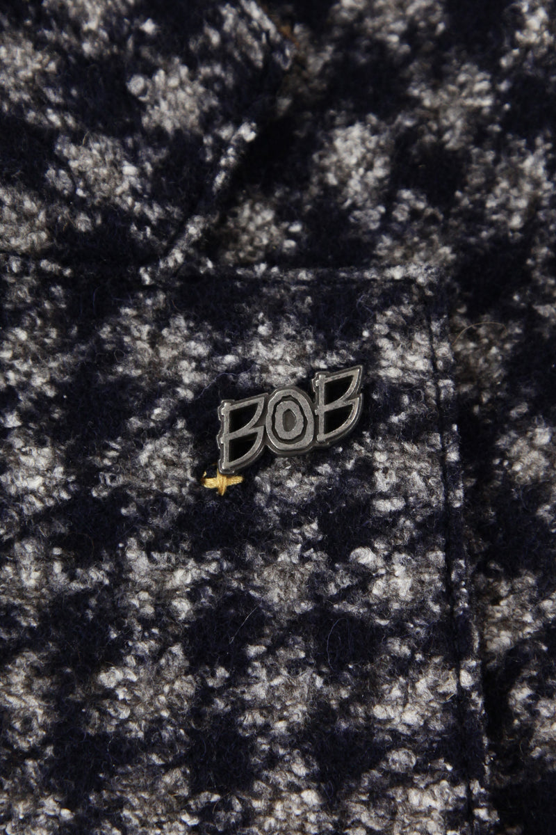 ヘリテージツィードライクチェックジャケット / Col:VAR2 グレー系