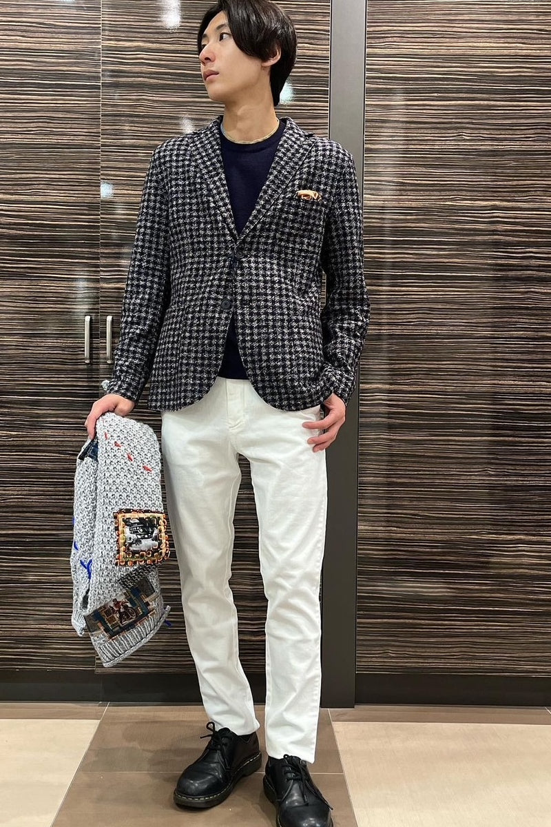 【24AW】Gingham Check Jacket HARL360JP №074741113 / VAR2 ライトグレー系