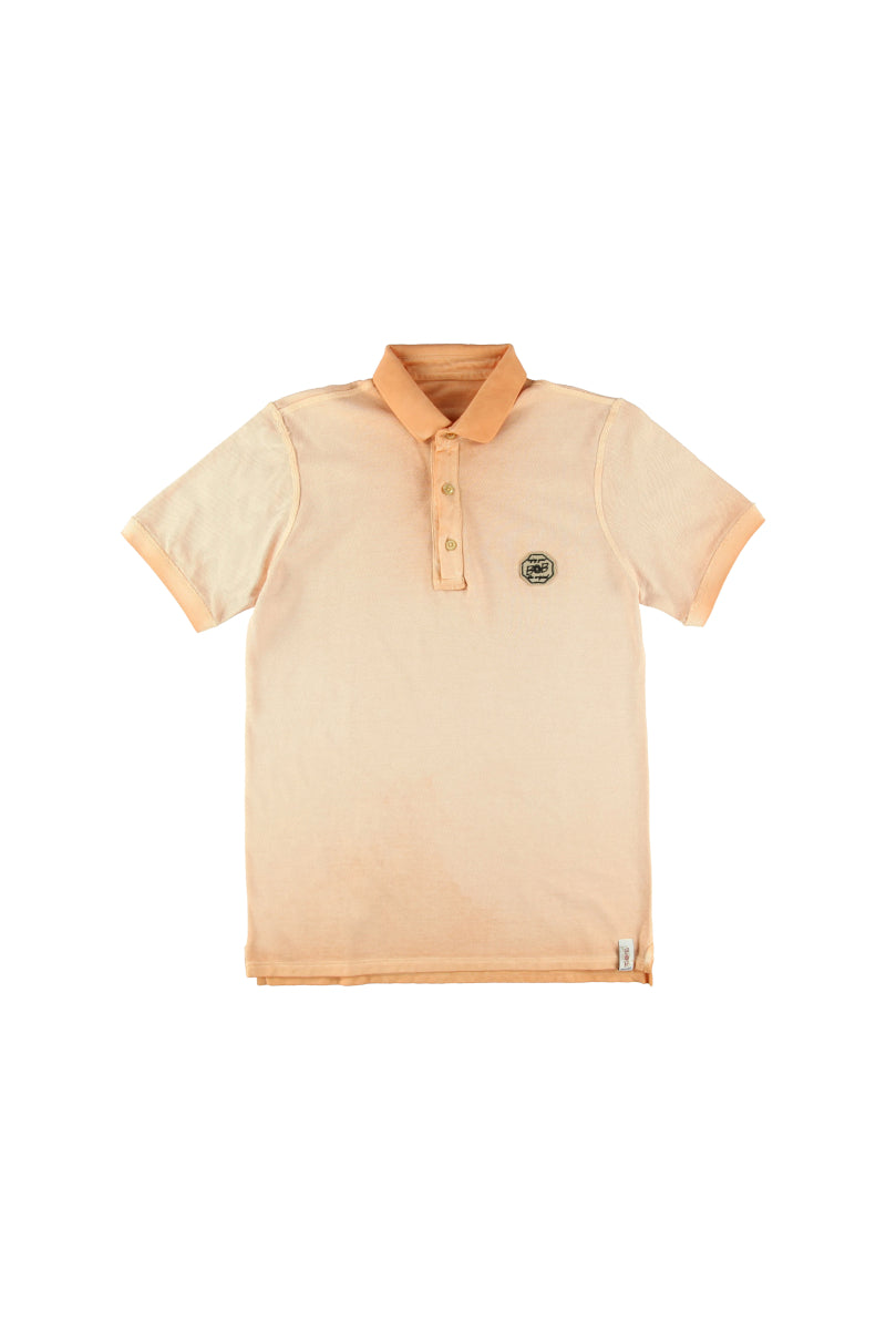 ガーメントダイ リバーシブルポロシャツ / COL:ALBICOCCA オレンジ
