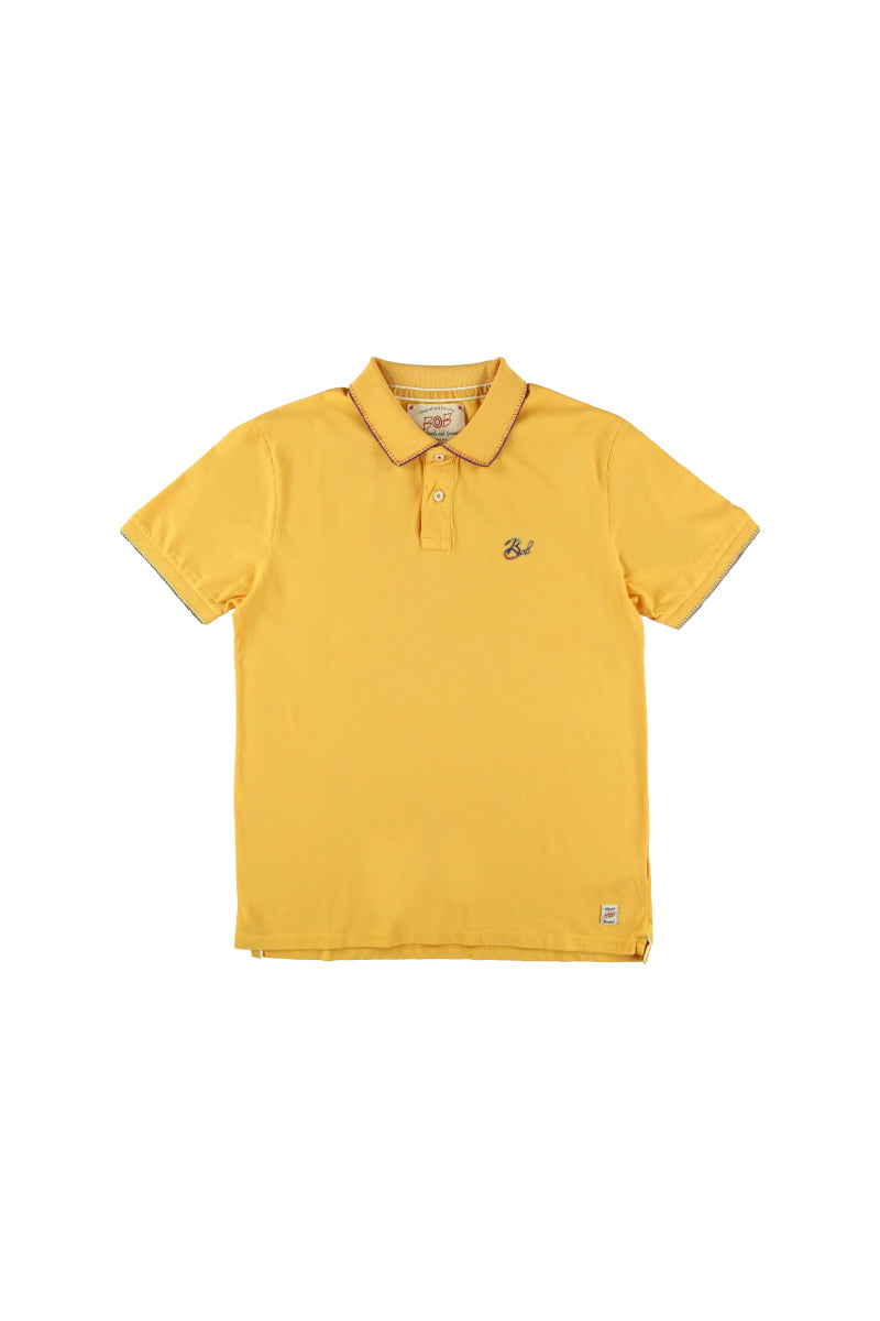 ロゴハンドステッチポロシャツ / COL:SOLE オレンジ