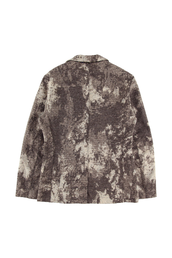 マーブルデザイン ライトウールジャケット / Col:GRIGIO グレー系