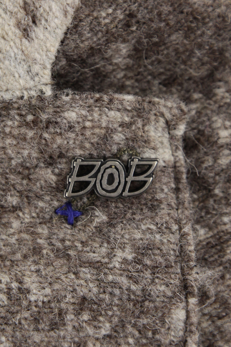 マーブルデザイン ライトウールジャケット / CASTORO ブラウン系