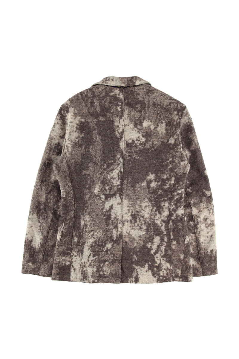 マーブルデザイン ライトウールジャケット / CASTORO ブラウン系