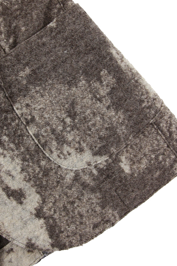 マーブルデザイン ライトウールジャケット / CASTORO ブラウン系