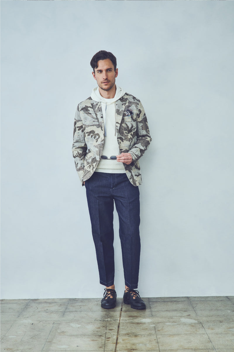 【25SS新作】Camouflage Pattern Print Jacket / Col:UNICA