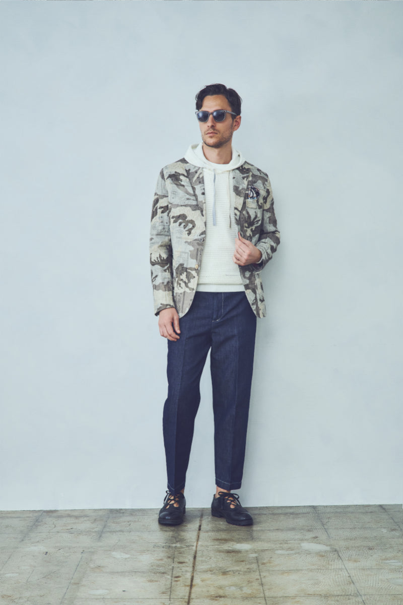 【25SS新作】Camouflage Pattern Print Jacket / Col:UNICA