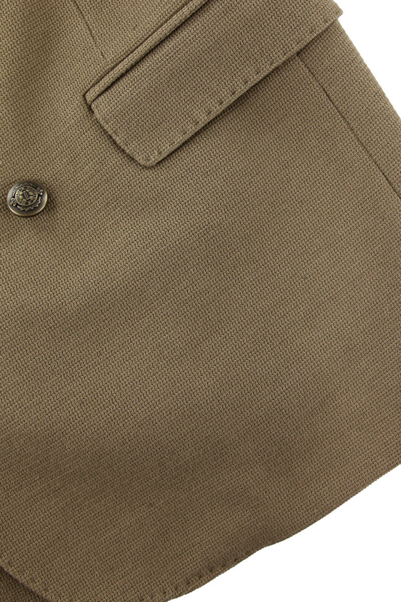 ダブルブレストニットジャケット / COL: BISCOTTO ブラウン系